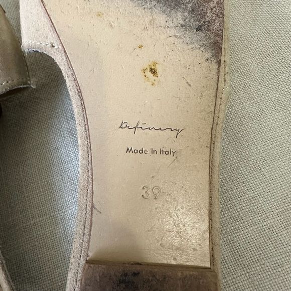 DEFINERY Loop Buckle Raffia Sandals in White ITALY MADE - Picture 11 of 11